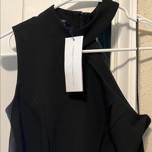 French Connection One Shoulder Black Dress